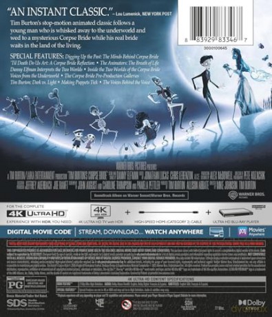 Tim Burton's Corpse Bride (Gnijąca panna młoda) [Blu-Ray 4K]