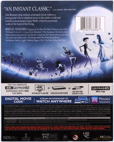Tim Burton's Corpse Bride (Gnijąca panna młoda) [Blu-Ray 4K]
