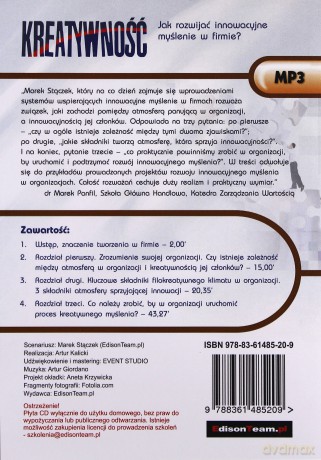 Kreatywność. Jak Rozwijać Innowacyjne Myślenie W Firmie - Stączek Marek [KSIĄŻKA]