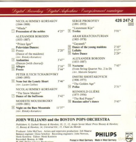 Williams/Boston Pops: Div.:With Love F.Russia [CD]