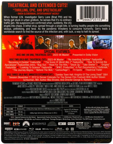 World War Z (steelbook) [Blu-Ray 4K]+[Blu-Ray]
