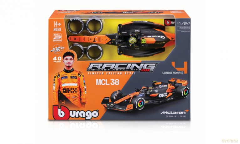 Bburago Model 1:24 F1 Mclaren Team MCL38 Lando Norris 18-28511
