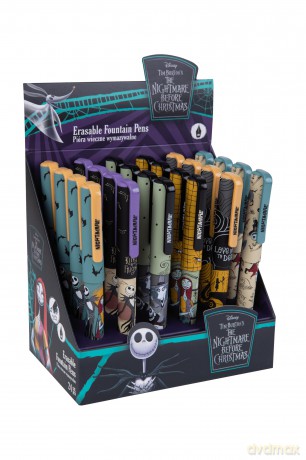 Display Pióro wieczne Disney Burton's Nightmare wymazywalne 24 sztuki
