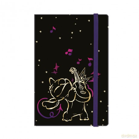 Notes A5 80k. linia z gumką Disney Gold Stitch wzór 2