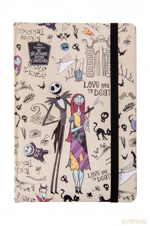 Notes A5 z gumką 80k. linia Disney Burton's Nightmare wzór 1