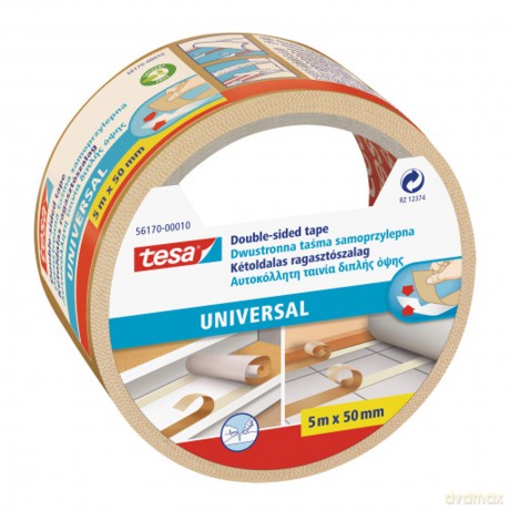 Taśma uniwersalna Tesa dwustronna transparentna 5mx50mm