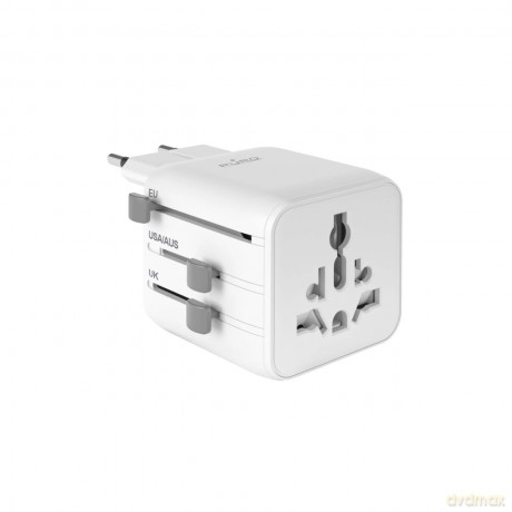 Adapter podróżny Puro uniwersalny - biały