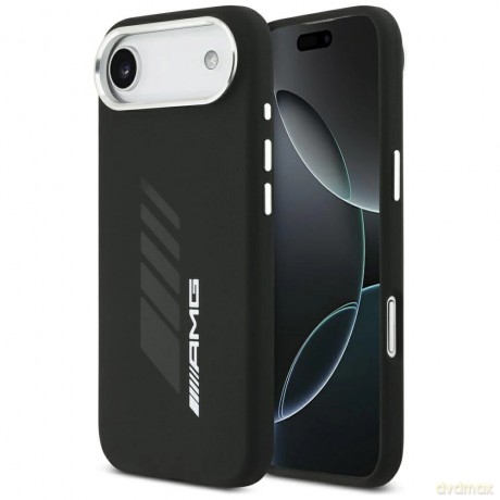 Etui AMG Silicone Oversize Rhombs MagSafe na iPhone Air - czarne