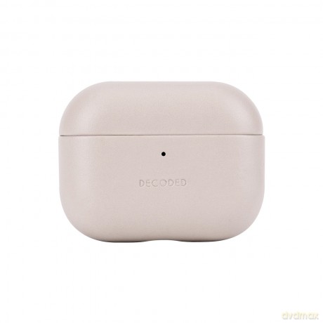 Etui Decoded Leather Case na AirPods Pro 3 - beżowe