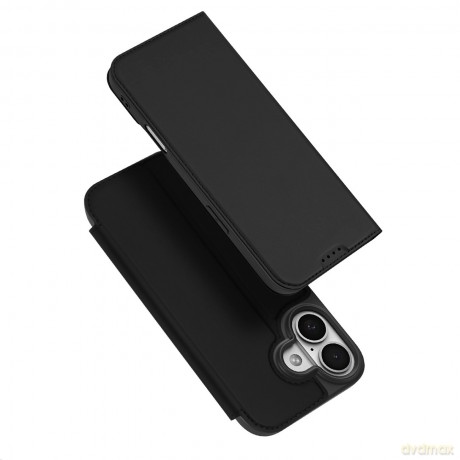 Etui Dux Ducis Skin Pro na iPhone 17 z klapką i miejscem na kartę - czarne