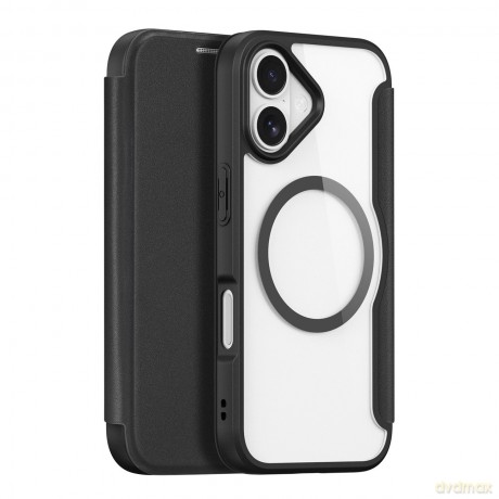 Etui Dux Ducis Skin X Pro na iPhone 17 z portfelem, kompatybilne z MagSafe - czarne