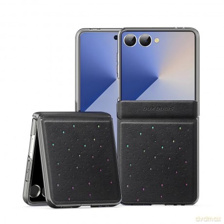Etui Dux Ducis Stex na Samsung Galaxy Z Flip7 - czarne