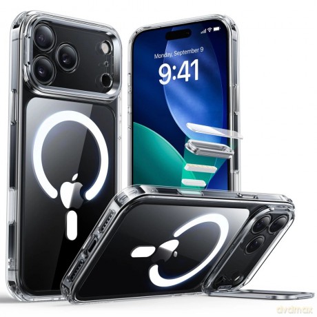 Etui ESR Classic Hybrid Kickstand MagSafe na iPhone 17 Pro Max - przezroczyste