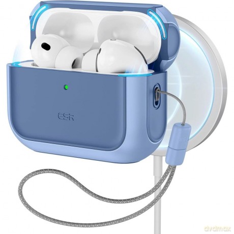 Etui ESR Orbit Halolock MagSafe na AirPods Pro - niebieskie