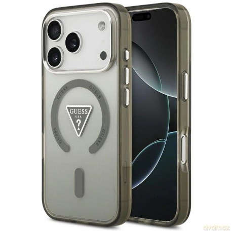 Etui Guess IML Gradient Triangle Logo MagSafe na iPhone 17 Pro - zielone