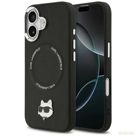 Etui Karl Lagerfeld Choupette Pin MagSafe do iPhone 17 - czarne