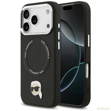 Etui Karl Lagerfeld Karl Pin MagSafe do iPhone 17 Pro - czarne