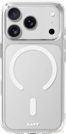 Etui Laut Crystal Fluro MagSafe na iPhone 17 Pro - przezroczysto-szare