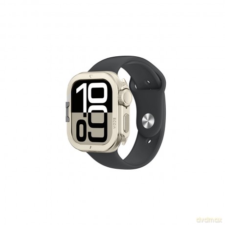 Etui metalowe AMAZINGTHING Titan Pro na Apple Watch 11 46mm aluminiowe - tytanowe