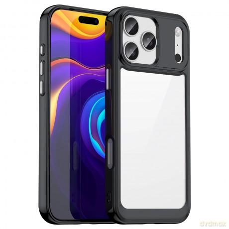 Etui Outer Space na iPhone 17 Pro Max - czarne przezroczyste