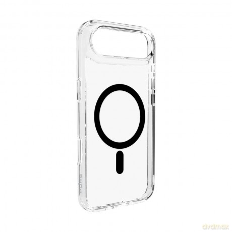Etui Puro Lite Mag TPU+PC kompatybilne z MagSafe na iPhone 17 Air - przezroczyste z czarnym pierścieniem