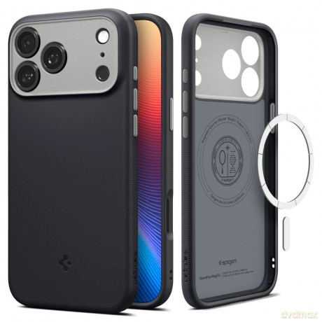 Etui Spigen Nano Pop MagSafe na iPhone 17 Pro - czarne