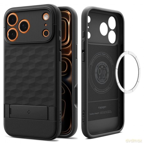 Etui Spigen Parallax "S" MagSafe na iPhone 17 Pro Max - czarny mat
