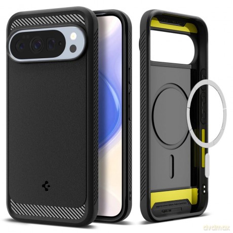 Etui Spigen Rugged Armor Mag MagSafe na Google Pixel 10 Pro XL - czarny mat