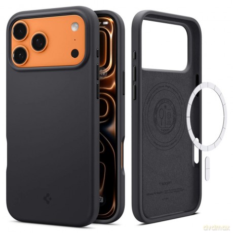 Etui Spigen Silicone Fit MagSafe na iPhone 17 Pro - czarne