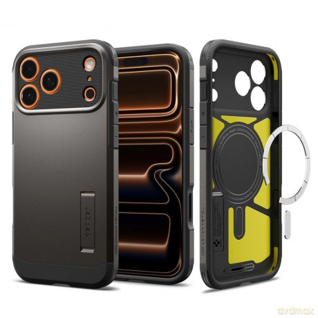 Etui Spigen Tough Armor "T" MagSafe na iPhone 17 Pro - szare