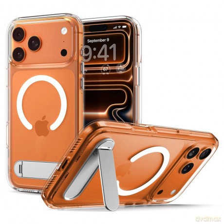 Etui Spigen Ultra Hybrid "S" MagSafe na iPhone 17 Pro Max - przezroczysto-białe