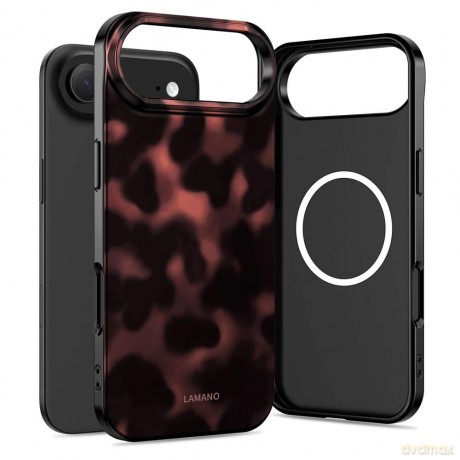 Etui Tech-Protect Lamano MagSafe na iPhone Air - czarno-czerwone