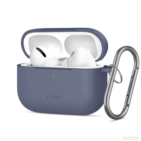 Etui Tech-Protect Silicone Hook na AirPods Pro - niebieskie