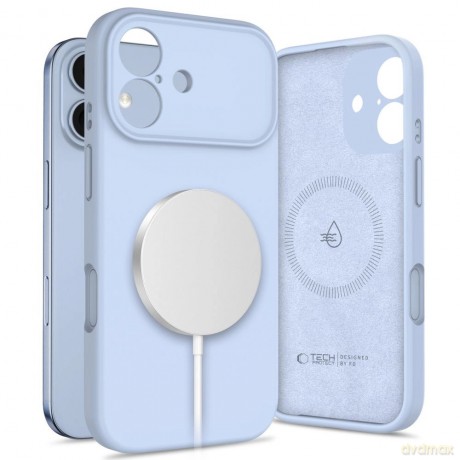 Etui Tech-Protect Silicone MagSafe na iPhone 17 - niebieskie