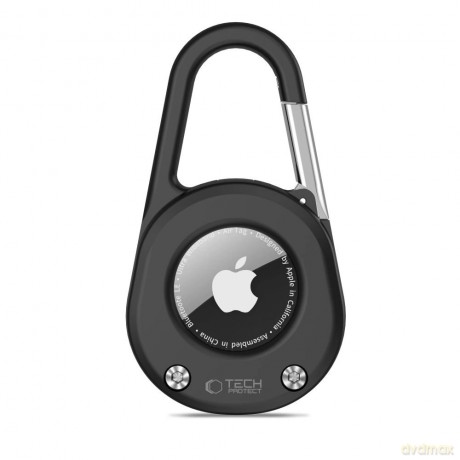 Etui Tech-Protect Slidelock Carabiner Keychain na Apple AirTag 1 / 2 - czarne