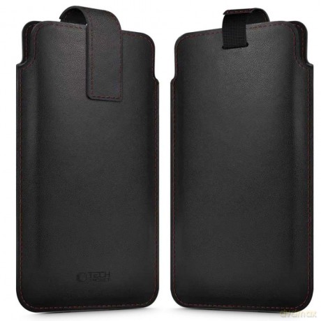 Etui Tech-Protect SM65 dla smartfonów 6.0-6.9" - czarno-czerwone