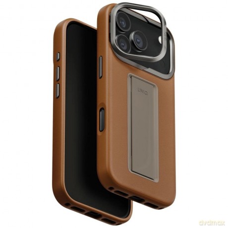 Etui UNIQ Heldro Pro Magclick Charging na iPhone 17 Pro - brązowe