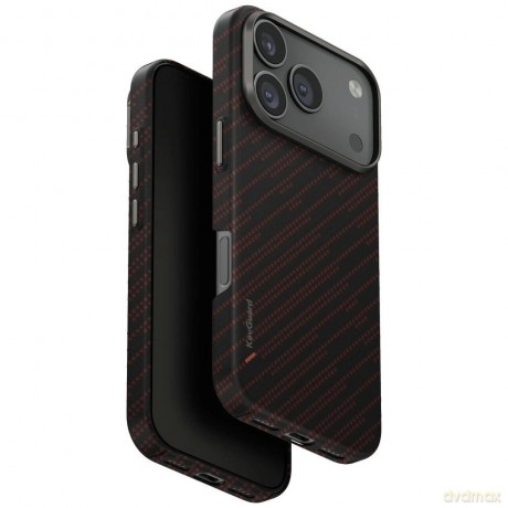Etui UNIQ Keva EDGE Magclick Charging na iPhone 17 Pro - pomarańczowe