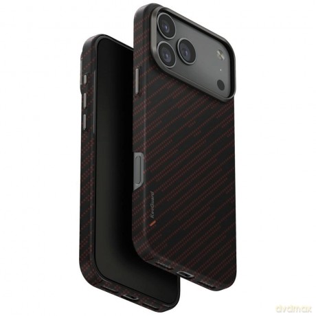 Etui UNIQ Keva EDGE Magclick Charging na iPhone 17 Pro Max - pomarańczowe