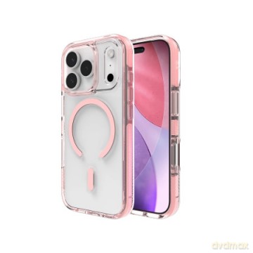 Etui ZAGG Santa Cruz Snap MagSafe na iPhone 17 Pro - różowe