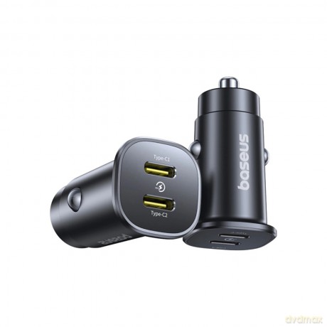 Ładowarka samochodowa Baseus GoTrip 2 x USB-C 30W - czarna