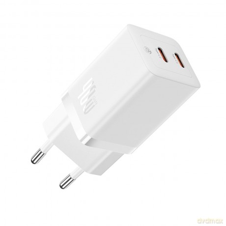 Ładowarka sieciowa Baseus GaN5 Pro 40W 2xUSB-C - biała