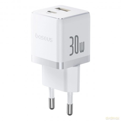 Ładowarka sieciowa Baseus Palm 30W USB-C USB-A - biała