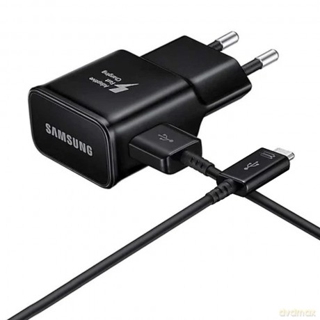 Ładowarka sieciowa Samsung EP-TA200EBE USB-A 15W z kablem EP-DR140ABE USB-A - USB-C - czarna
