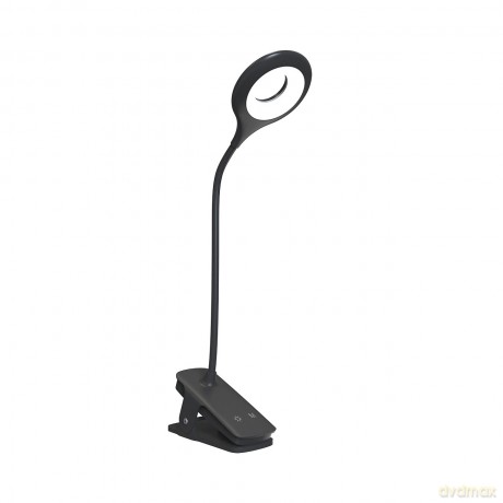 Mini lampka Wozinsky bezprzewodowa lampka LED do czytania z klipsem + kabel USB-C - czarna