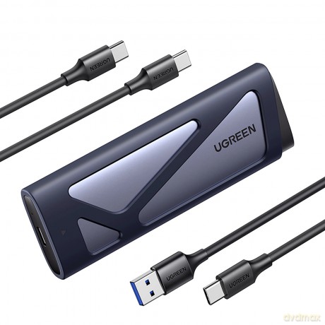 Obudowa na dysk Ugreen CM767 M.2 NVMe/SATA SSD - srebrna