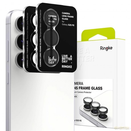 Osłona aparatu Ringke Camera Frame Protector 2-pack na Samsung Galaxy S25 FE - czarna