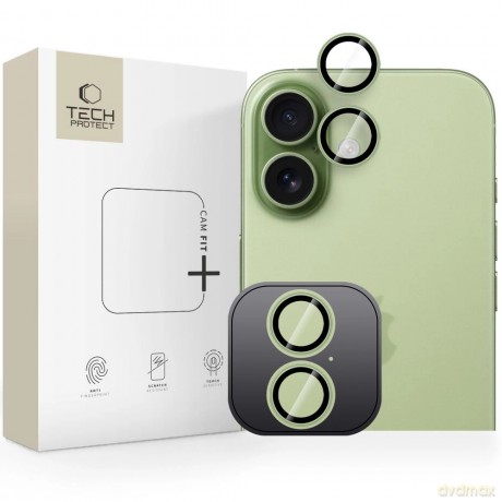 Osłona aparatu Tech-Protect Camring Fit+na iPhone 17 - zielona