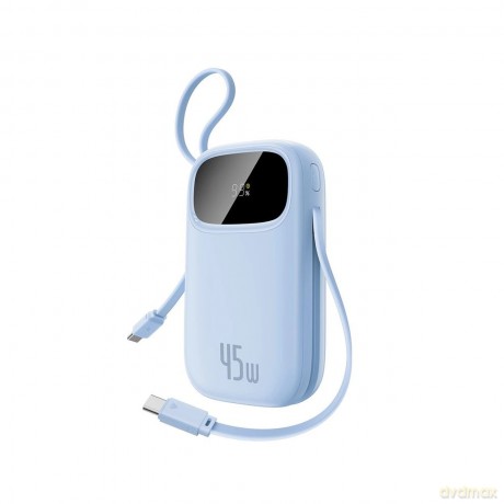 Powerbank Baseus EnerFill FC21 Qpow 3 Ultra 20000mAh 45W z wyświetlaczem cyfrowym z dołączonym kablem - niebieski