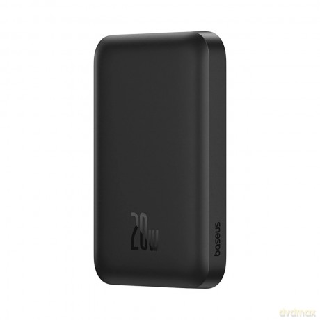 Powerbank Baseus Magnetic Mini Air 6000mAh 20W z ładowaniem indukcyjnym z kablem Baseus Simple USB-C (20V/3A) 30cm - czarny